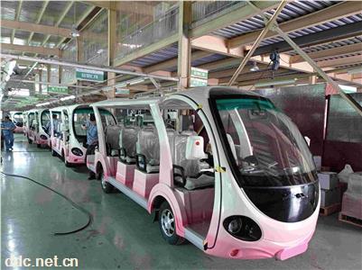  小螞蟻改裝電動(dòng)觀光車 可定制顏色14座觀光車漸變色